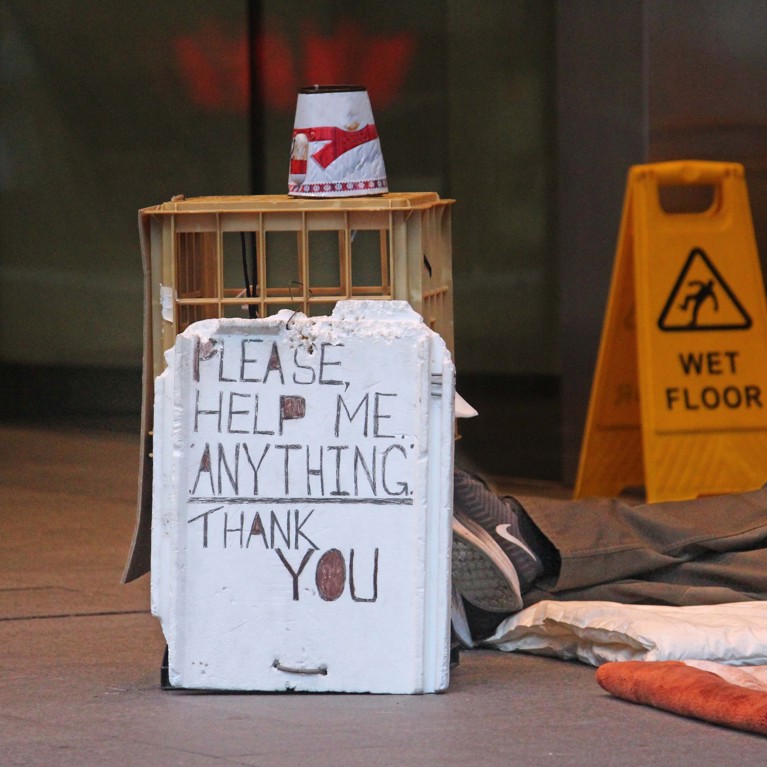 A rough sleepers sign