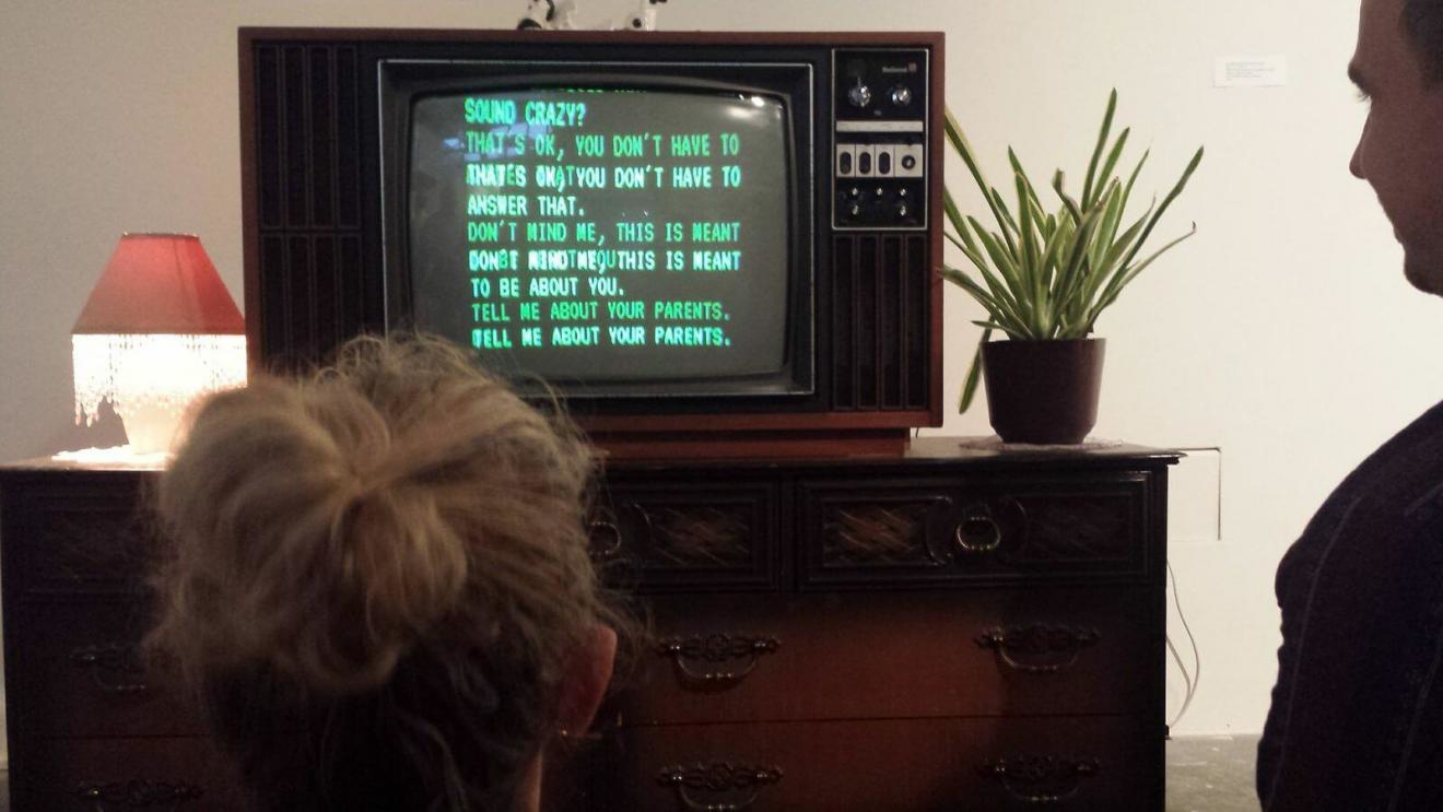 Writing on old TV