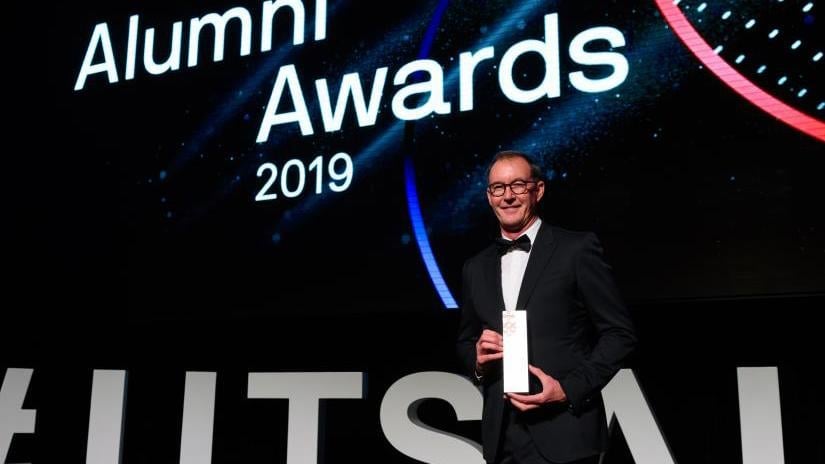 Jim White at the University of Technology Sydney Alumni Awards 2019