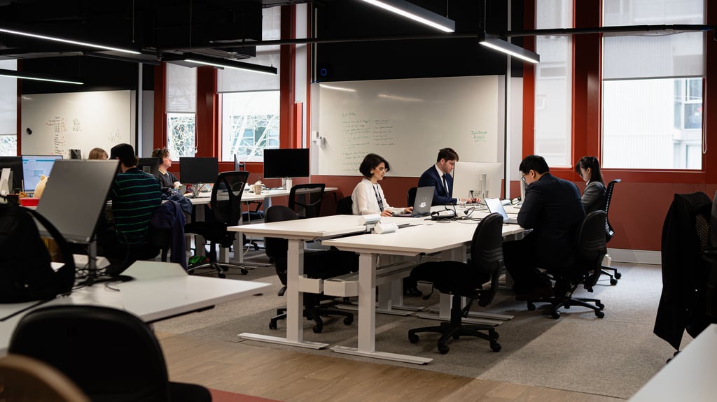 UTS Startups incubator space workstations