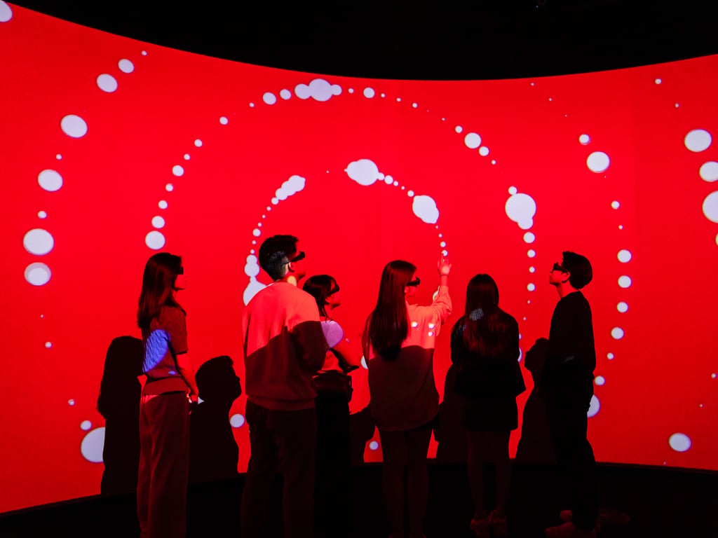 Students inside UTS College Data Arena