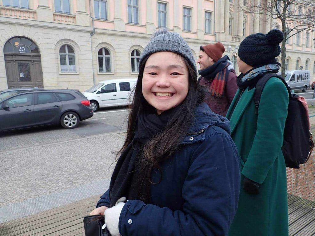 Woman in beanie