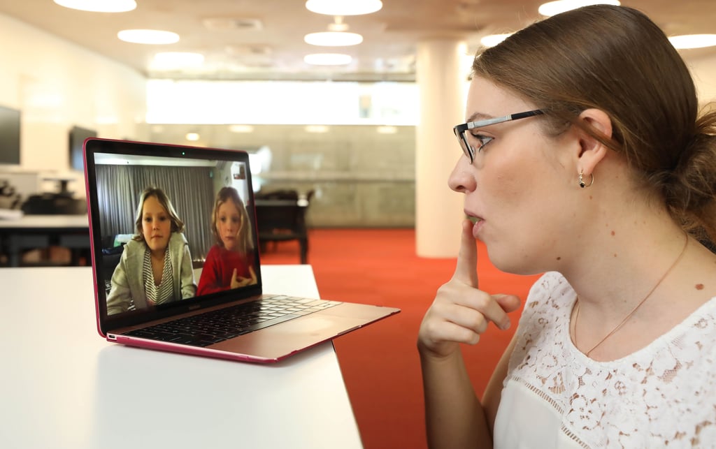 Speech Pathologist working remotely.