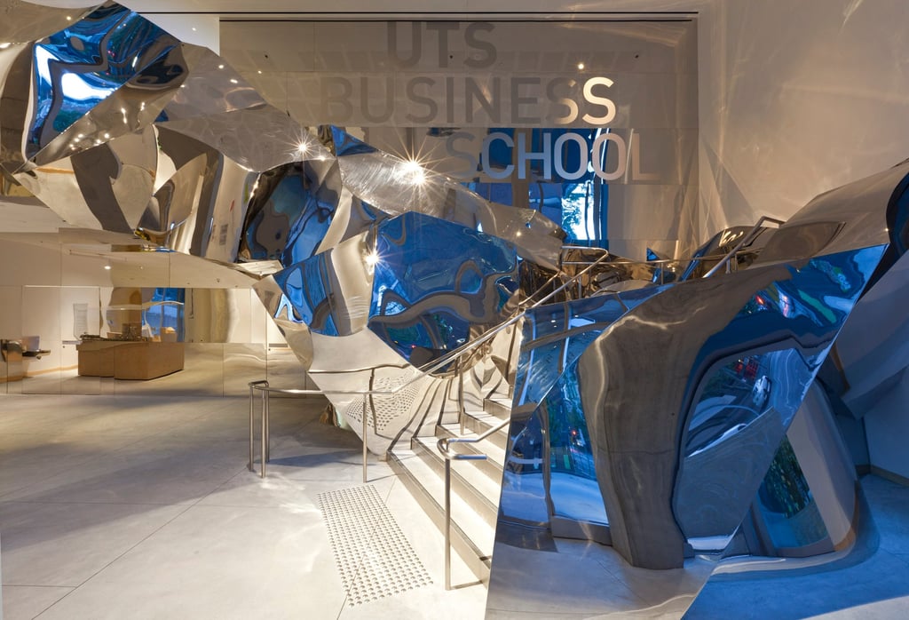 An art sculpture at the UTS Business School.