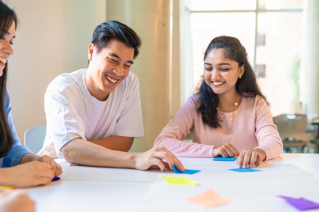 Under 18 UTS international student meeting a buddy as part of the UTS Buddy Program