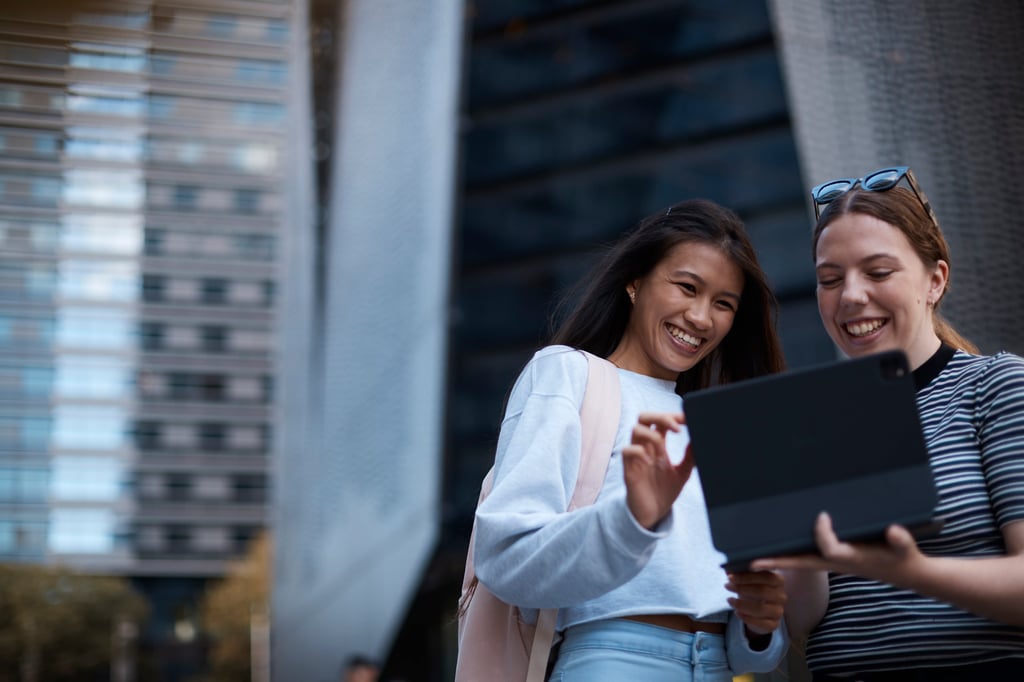 Students outdoors