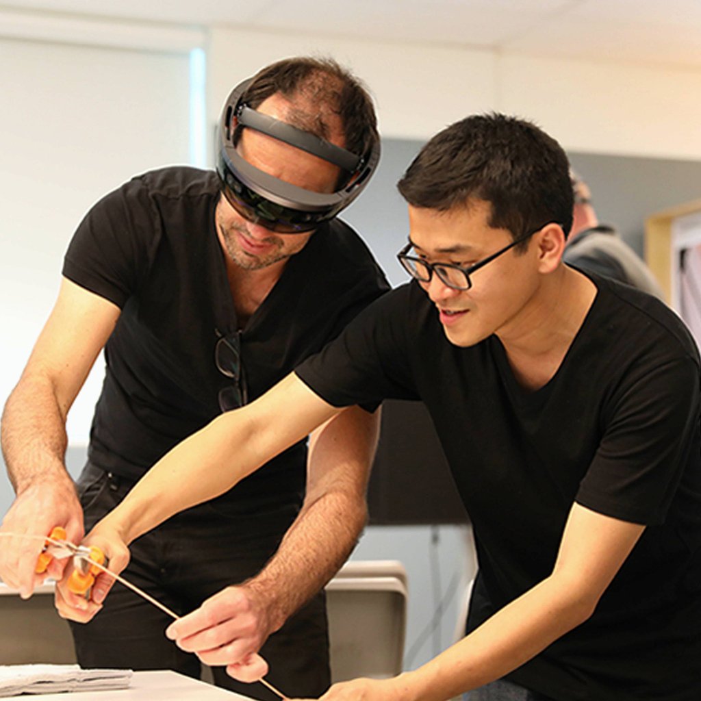 UTS academics using a HoloLens.