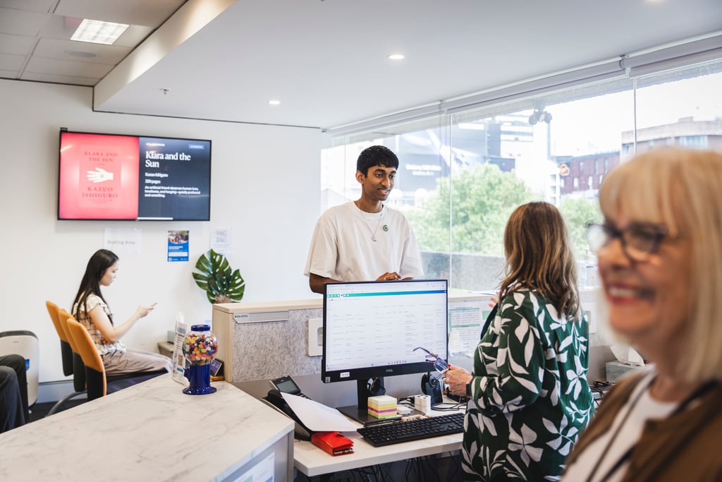 UTS Health Service reception area