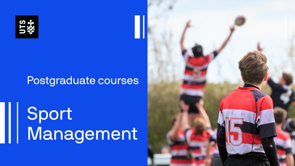 Sport Management thumbnail with rugby players jumping to catch a ball