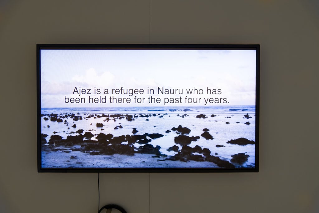 The Invisible (installation view), curated by Abdul Karim Hekmat, UTS Gallery, 3 October - 24 November 2017. Photo: David Lawrey.
