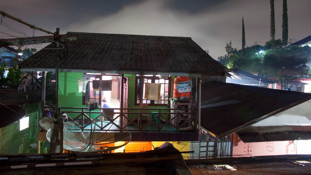 A typical refugee accommodation in Bali