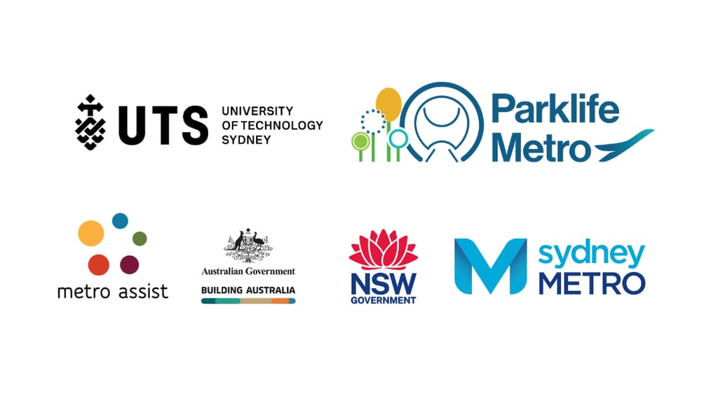 UTS, Parklife Metro, Metro Assist, Australian Government Building Australia, NSW Government, Sydney Metro.