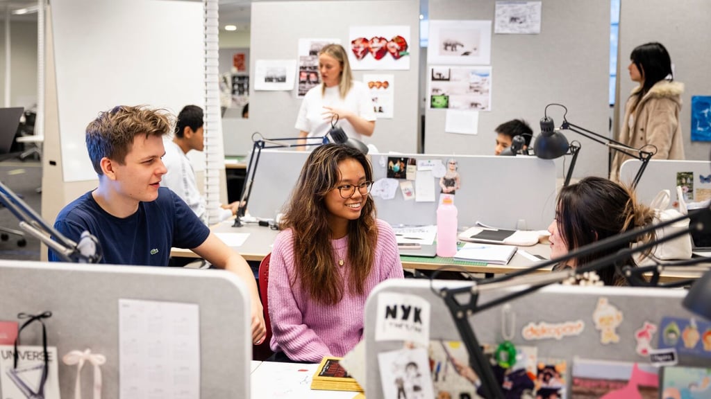 UTS Design students in a design lab setting