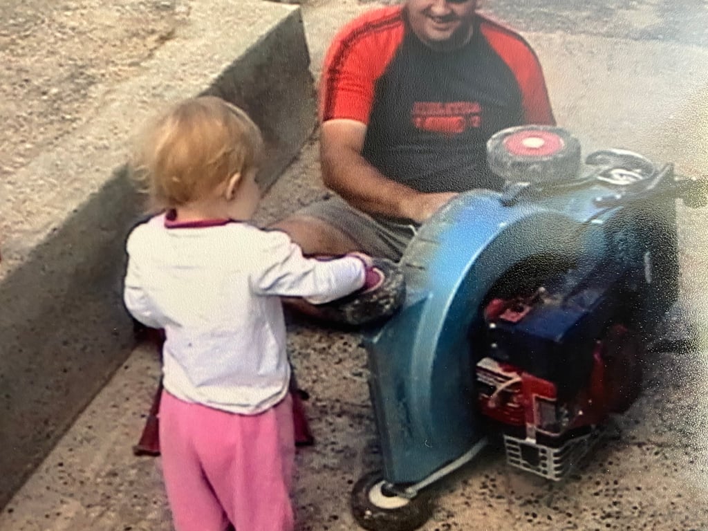 Chloe as a child