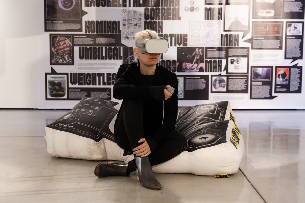 Installation in gallery