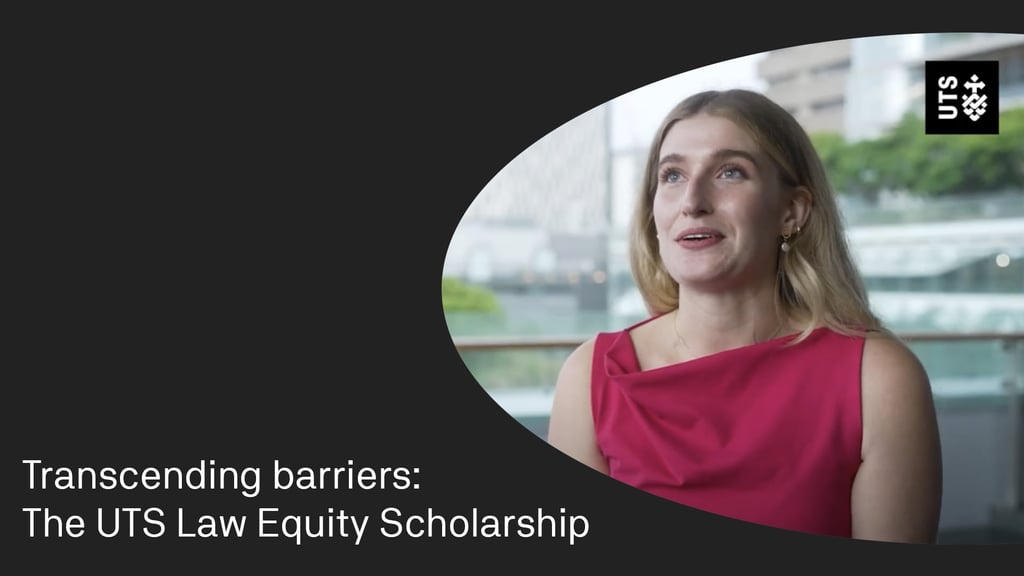 Transcending barriers: The UTS Law Equity Scholarship