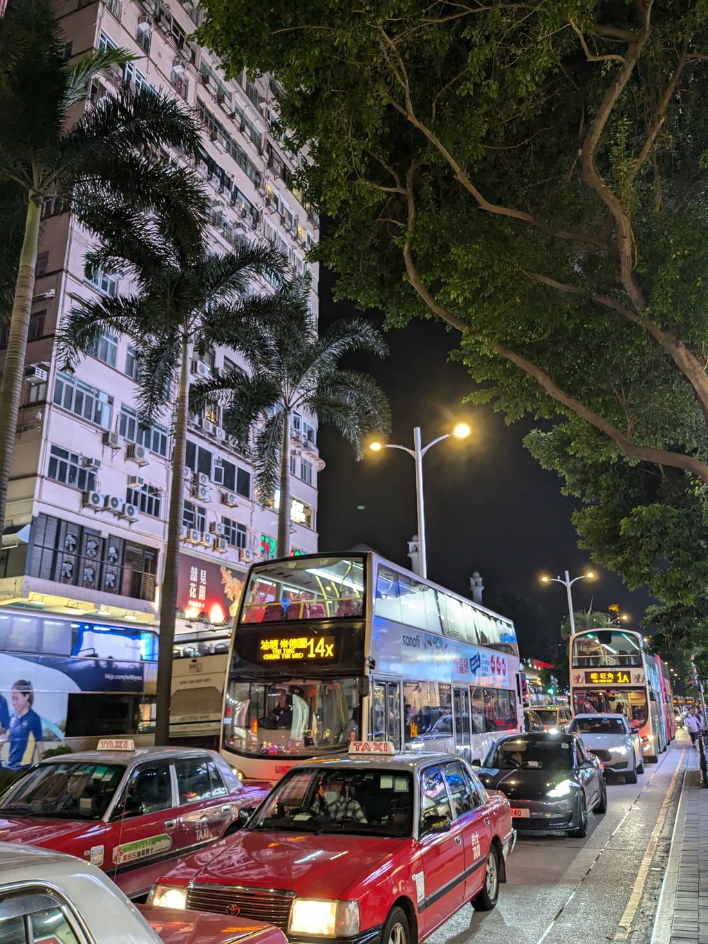 Busy traffic in Hong Kong