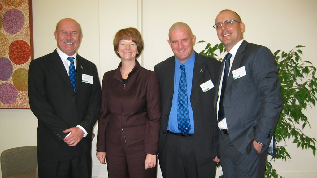 Photo of group including Giuseppe Carabetta and Julia Gillard