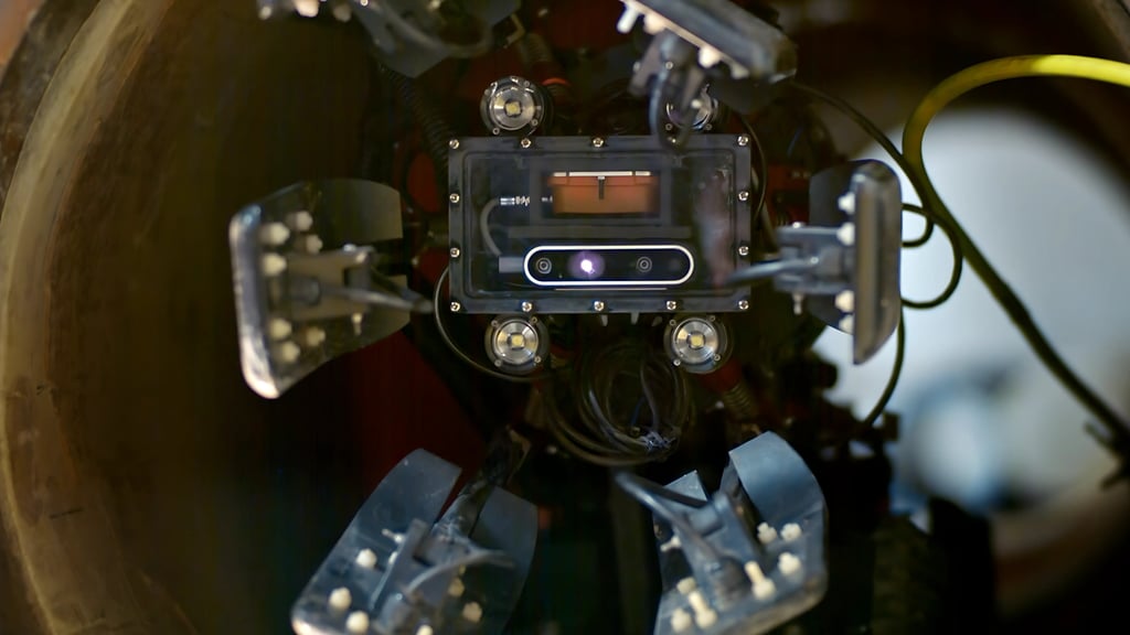 Robot in a pipe