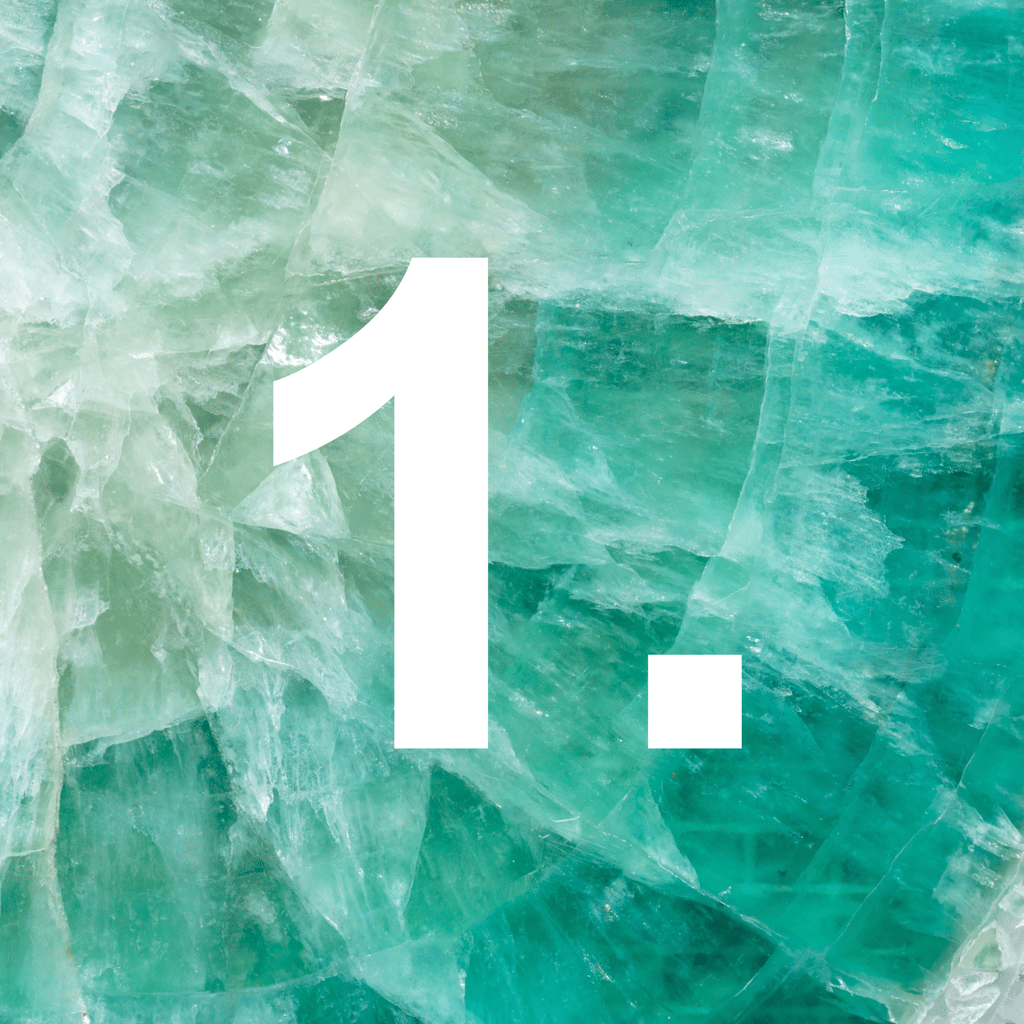 Number 1 with an abstract background