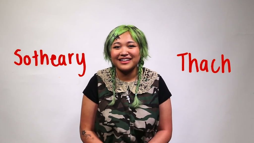 Women smiling at camera with her name on screen – Sotheary Thach
