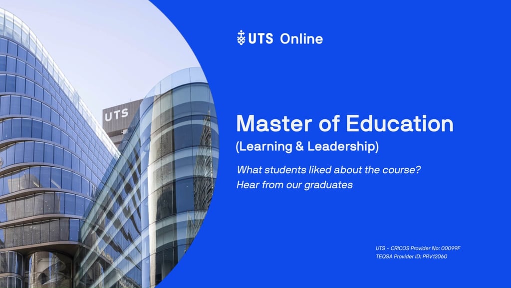 Master of Education, Learning and Leadership YouTube video still.