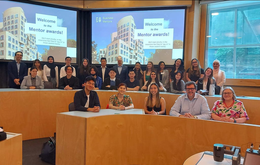 A group of people in the classroom