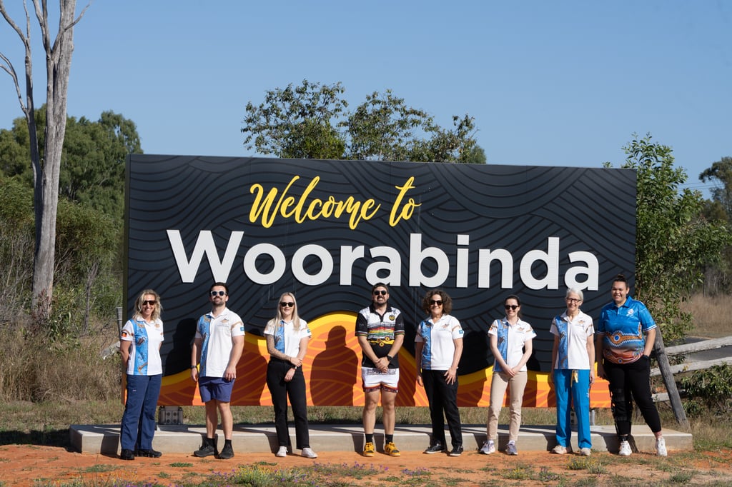 Trent Lyon, Graduate Certificate in Diabetes Education student, at Woorabinda.