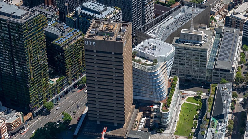 Aerial view of UTS campus