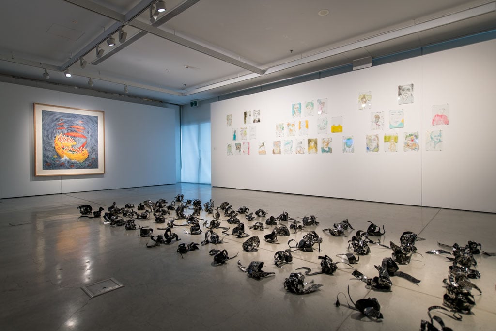 The Invisible (installation view), curated by Abdul Karim Hekmat, UTS Gallery, 3 October - 24 November 2017. Photo: David Lawrey.