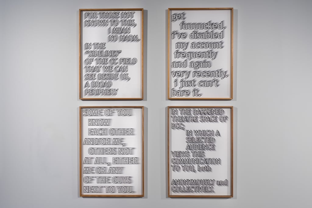 Installation in gallery