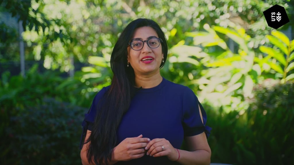 Kriti Nagrath, Senior Research Consultant, UTS ISF, speaking to camera