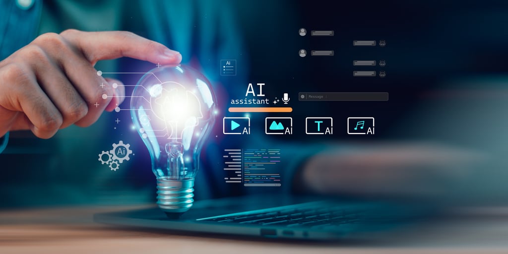 Ai image with lightbulb