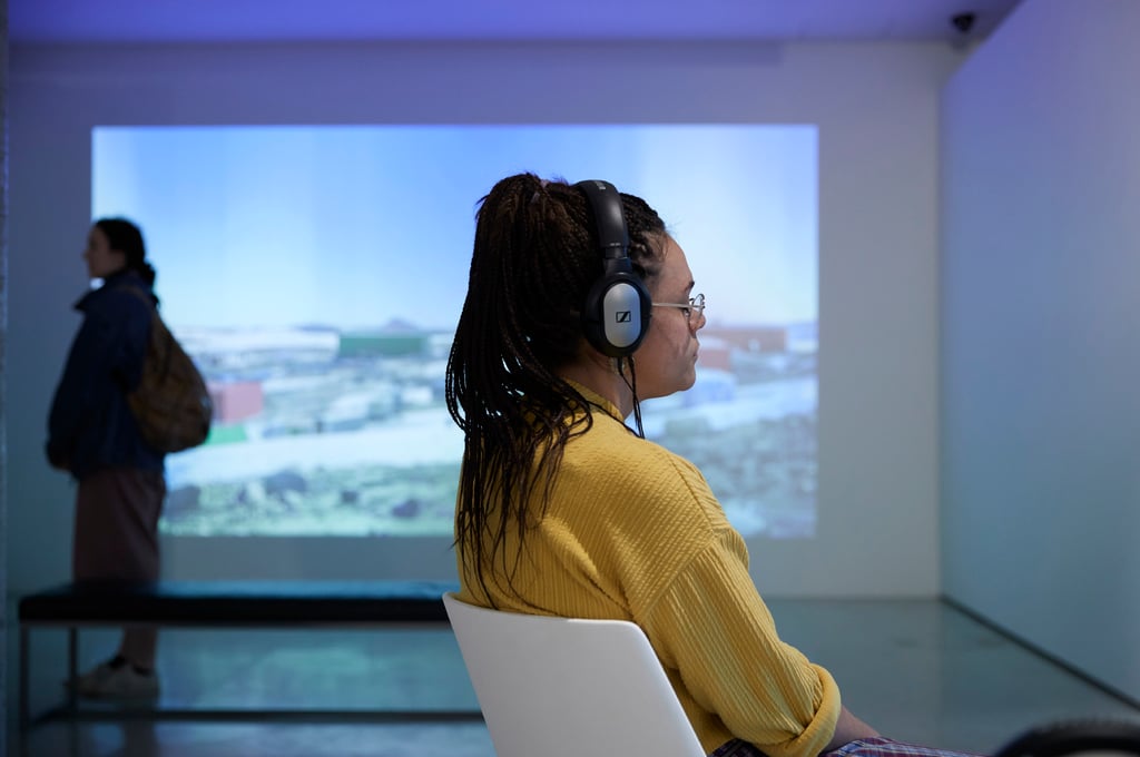 Installation in gallery