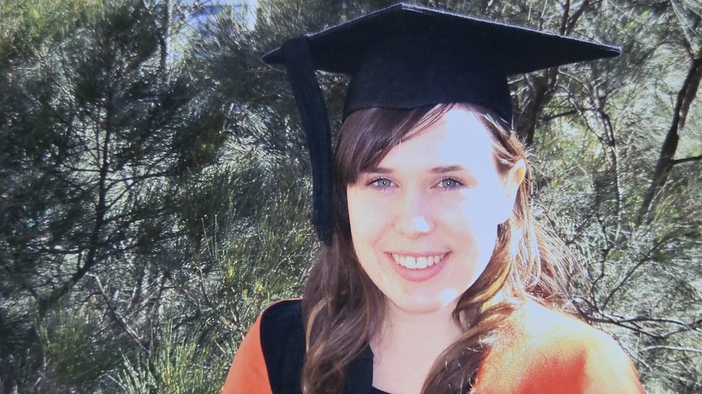 Cassie Stroud at UTS graduation in 2004.