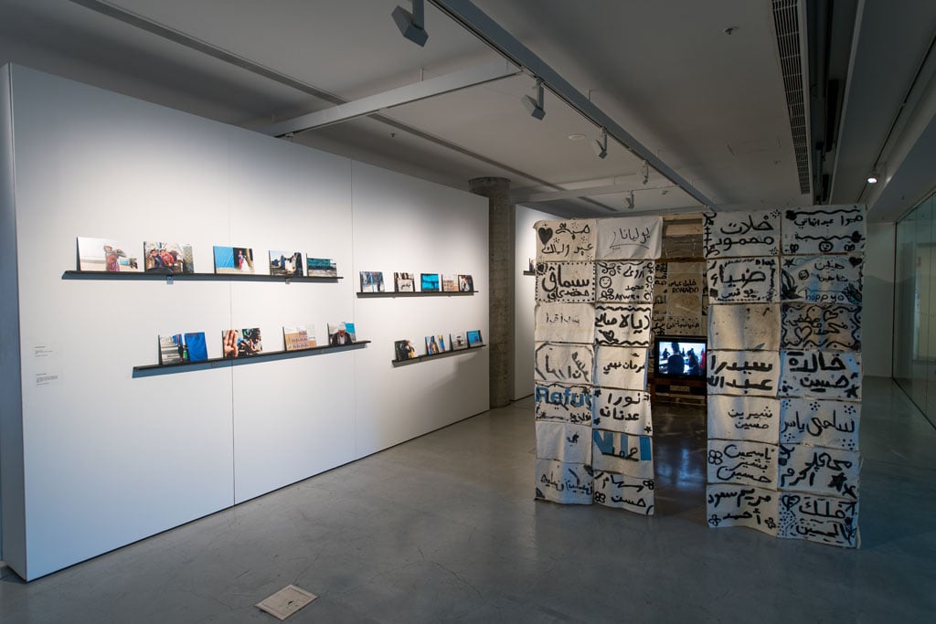 The Invisible (installation view), curated by Abdul Karim Hekmat, UTS Gallery, 3 October - 24 November 2017. Photo: David Lawrey.