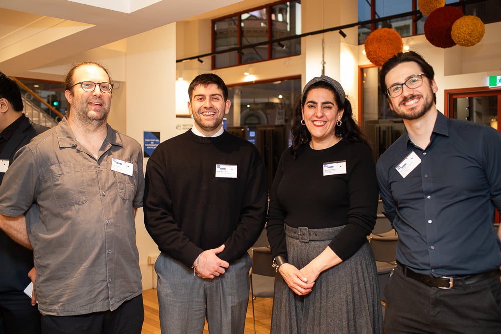 Digital Rights Watch's Tom Sulston, UTS Law's Daron Manoukian, Wotton Kearney's Odile Shepherd and WK mentor Jack Tynan.