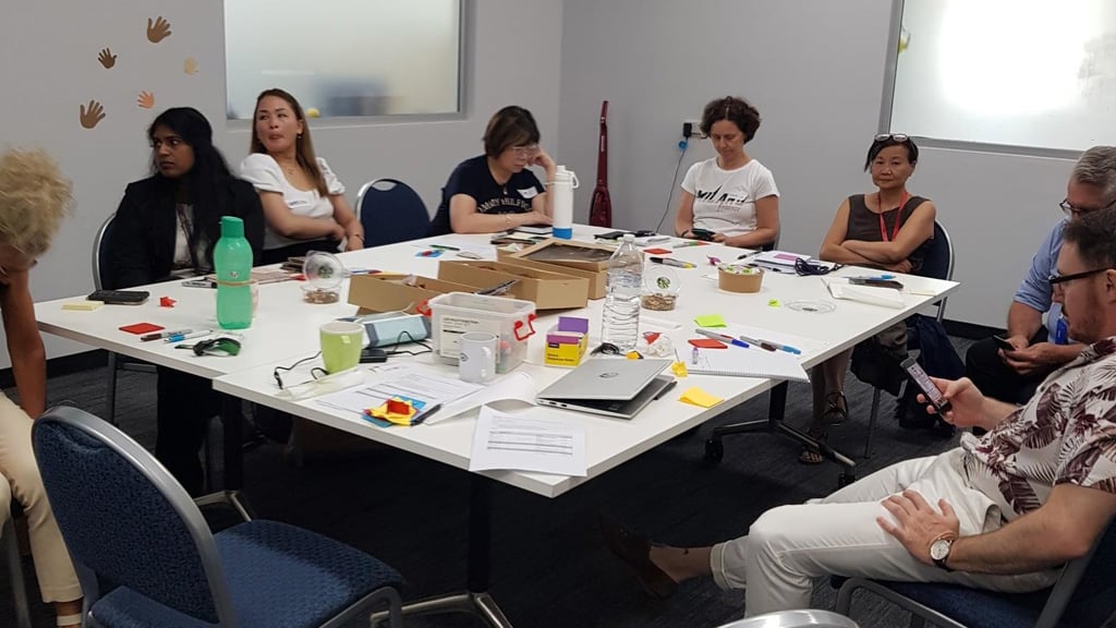A co–design workshops with nurses, managers, and support workers.