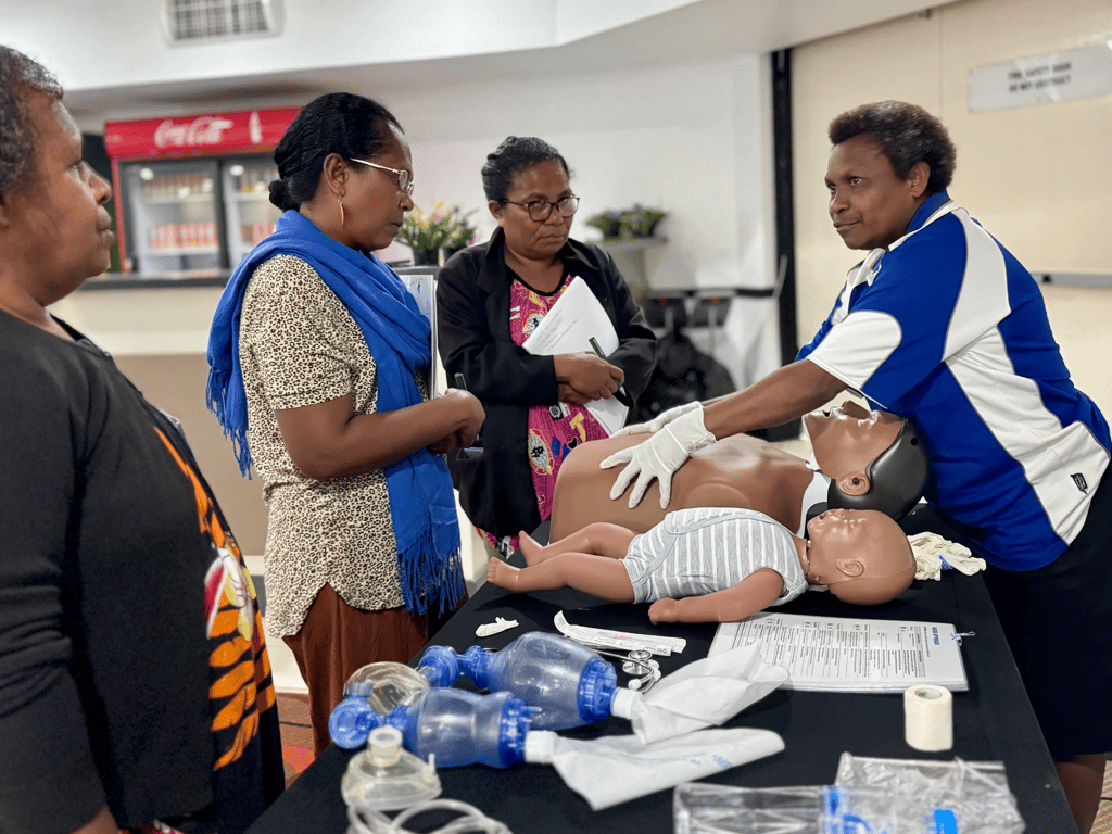 Sr Wilma Sebby, Emergency Department Nurse Unit Manager of ANGAU Memorial Provincial Hospital was PNG’s first nursing BEC Master Trainer.