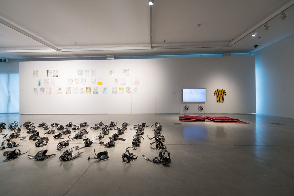 The Invisible (installation view), curated by Abdul Karim Hekmat, UTS Gallery, 3 October - 24 November 2017. Photo: David Lawrey.
