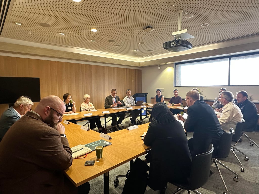 A roundtable discussion hosted by the Australia-China Relations Institute at the University of Technology Sydney (UTS:ACRI) with a delegation led by the Friedrich-Ebert-Stiftung (Friendrich Ebert Foundation) on March 19 2026.