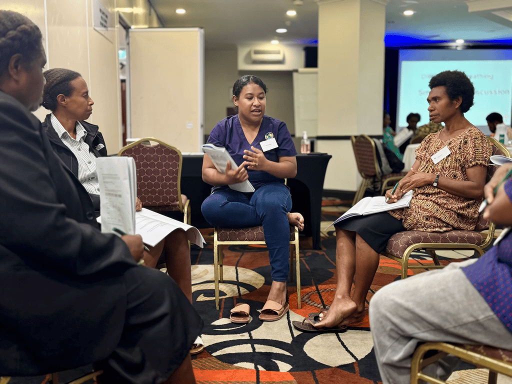 Sr Marcia Willie, BEC Master Trainer and Course Coordinator, from Port Moresby General Hospital Emergency Department.