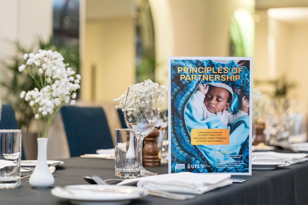 The Principles of Partnership sits on a table