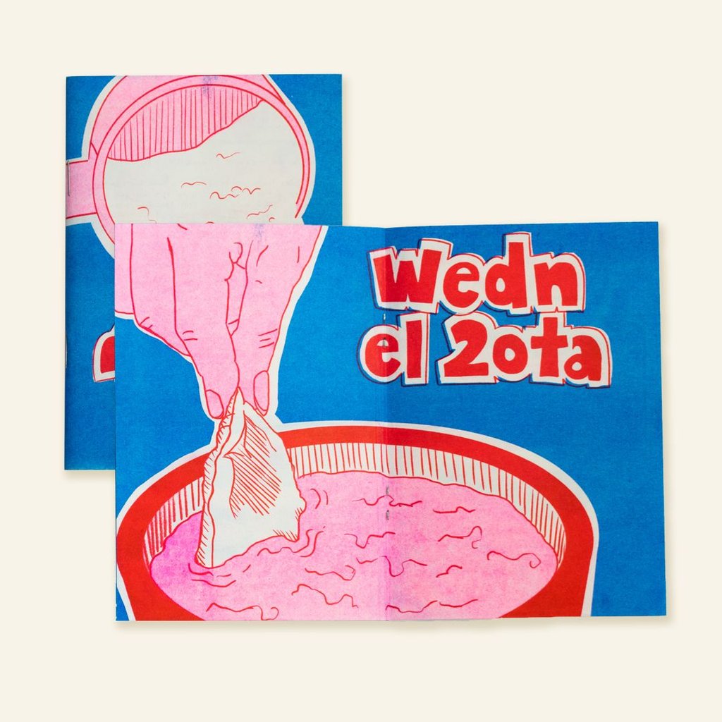 Jannah Abdellatif's Belwayem playful riso-printed zine