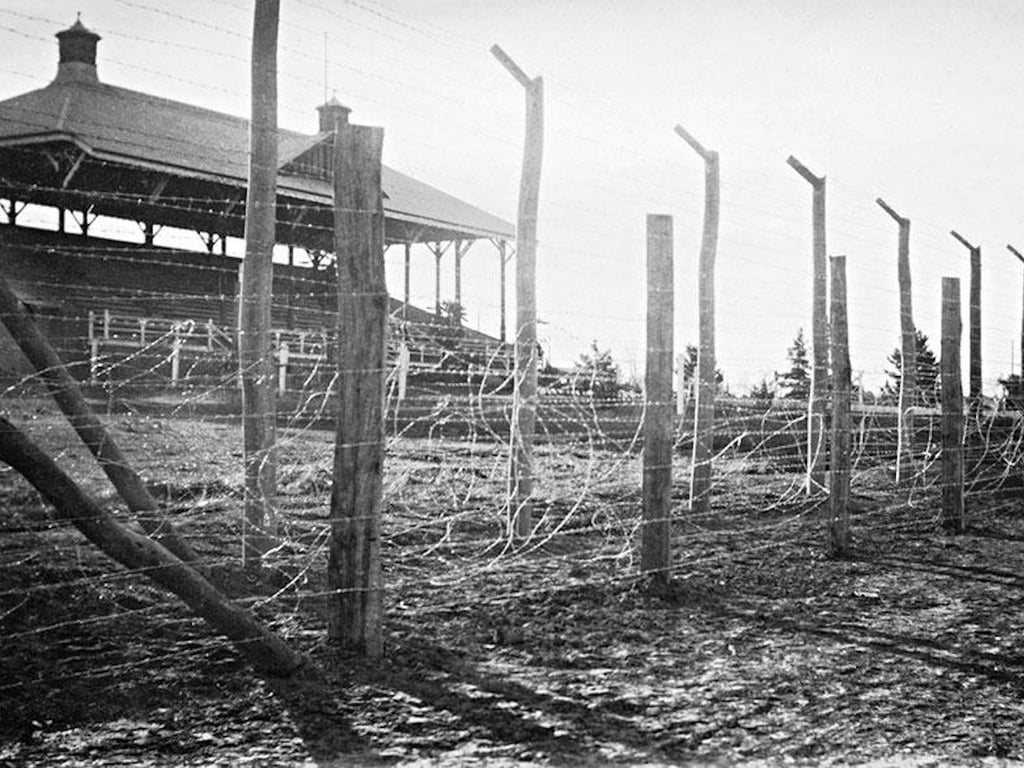 Orange internment camp, New South Wales, photographed in June 1940. National Archives Australia, CC BY