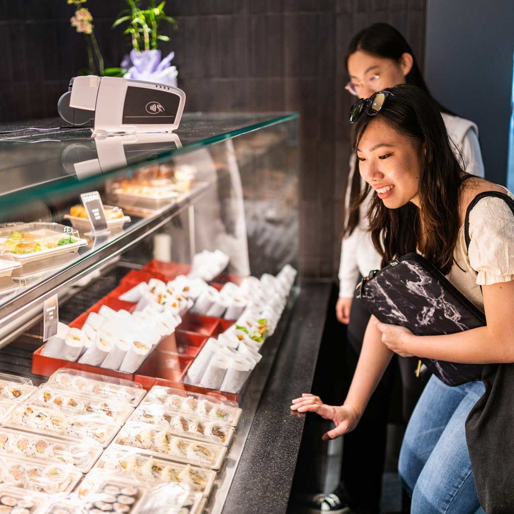 Students in the UTS Central food court