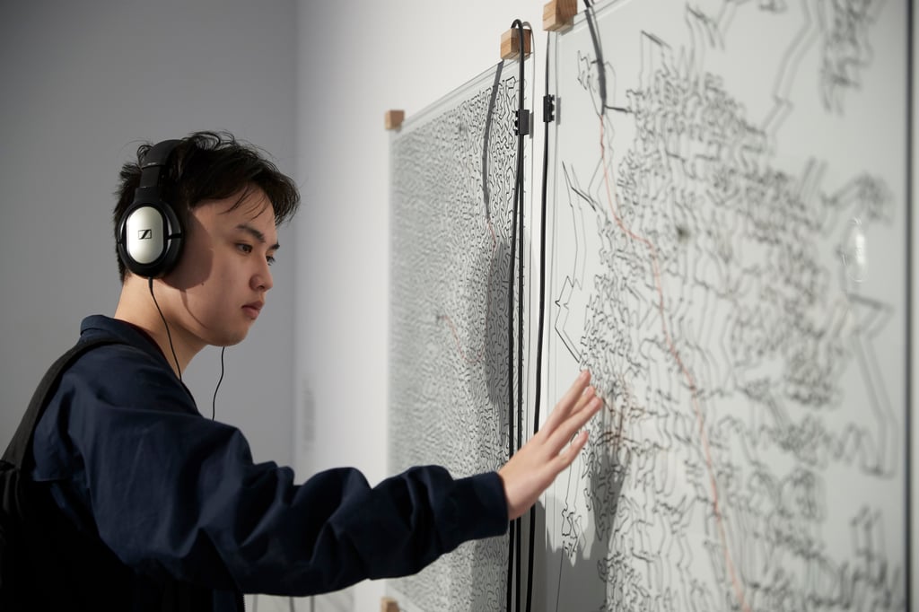 Installation in gallery