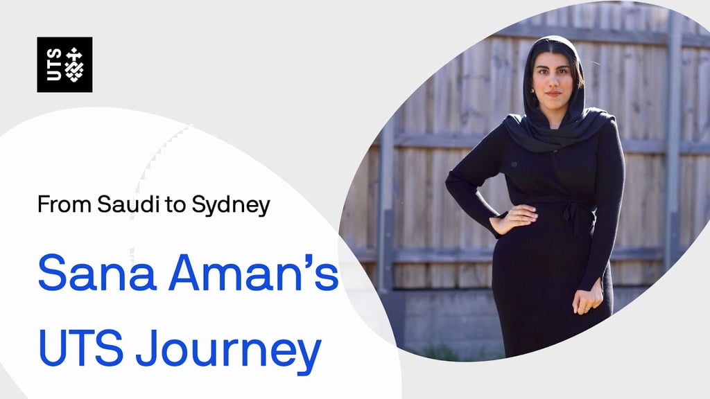 From Saudi to Sydney: Sana Aman's UTS journey video thumbnail