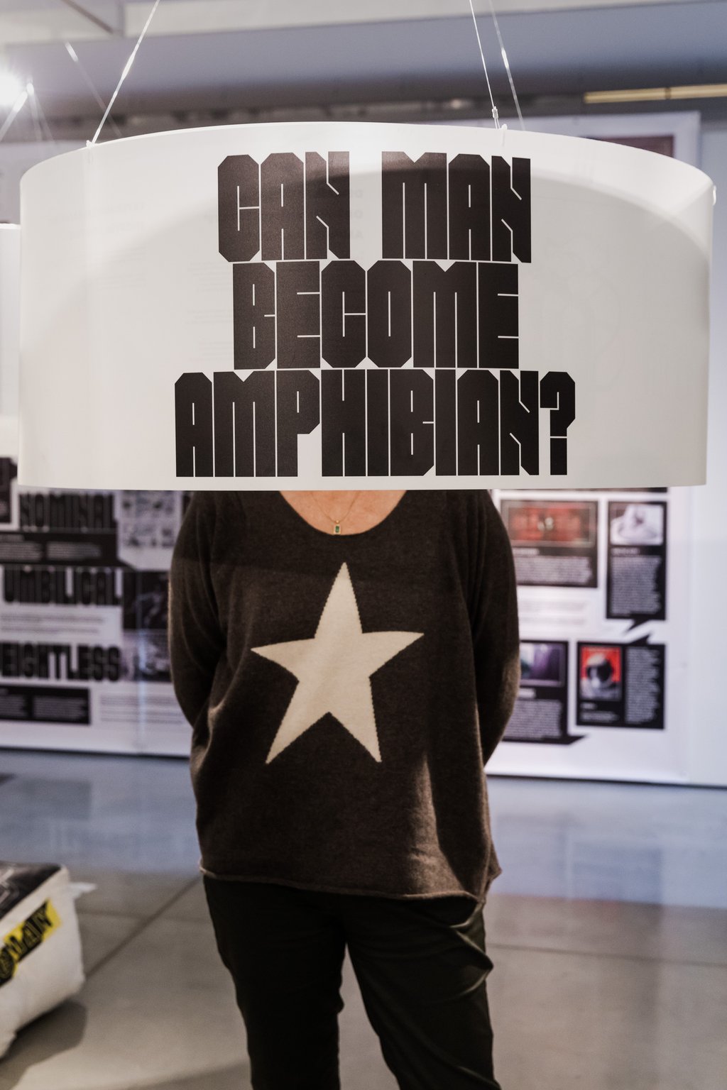 Installation in gallery