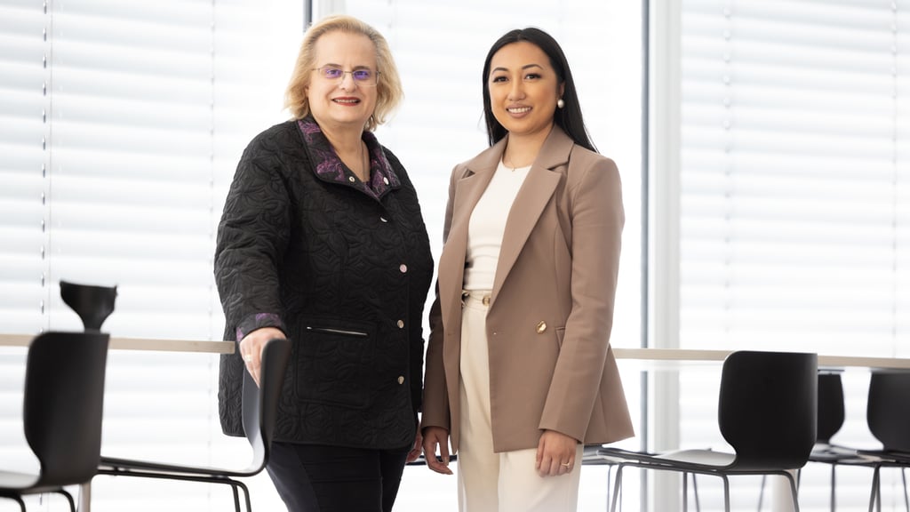 Arhita with Professor Natalie Stoianoff, Director of the Intellectual Property program at the Faculty of Law, UTS